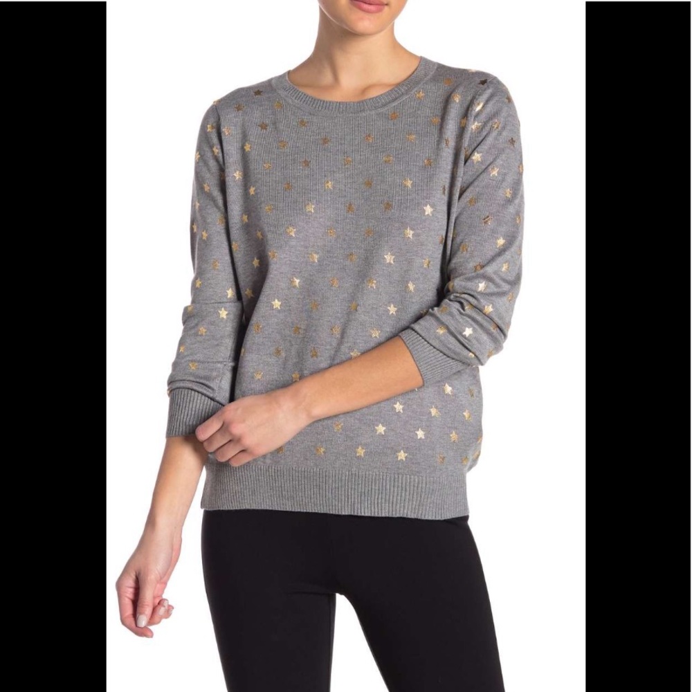 Romeo & Juliet Couture Gold Star Sweater